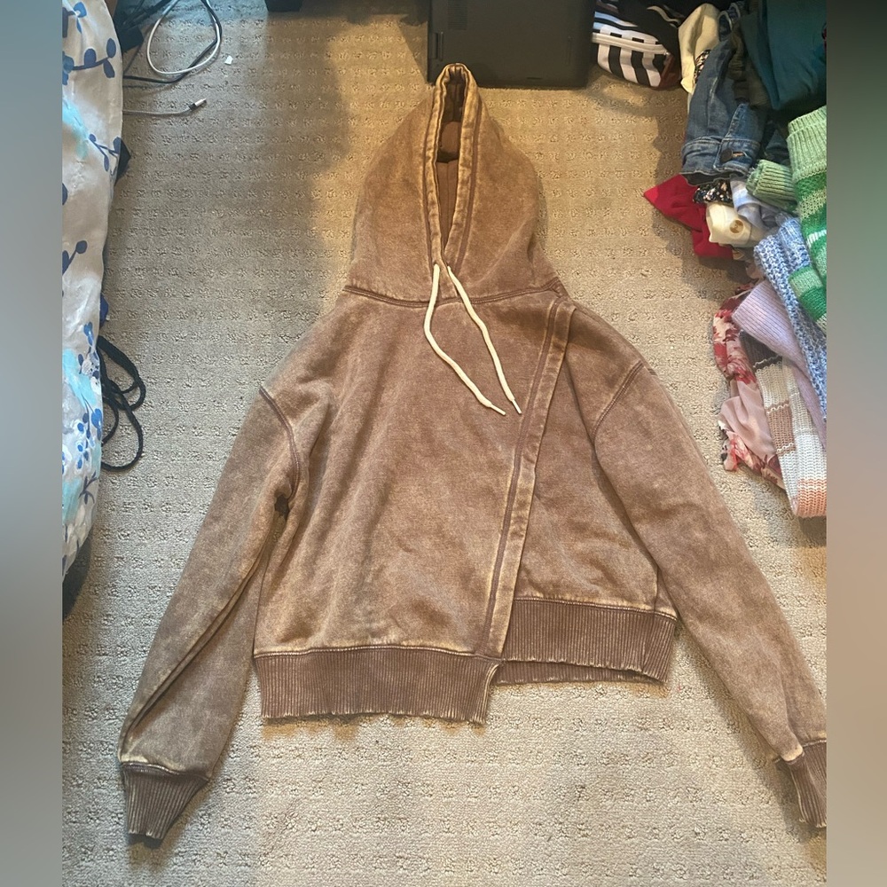Zenana Outfitters Brown Hoodie